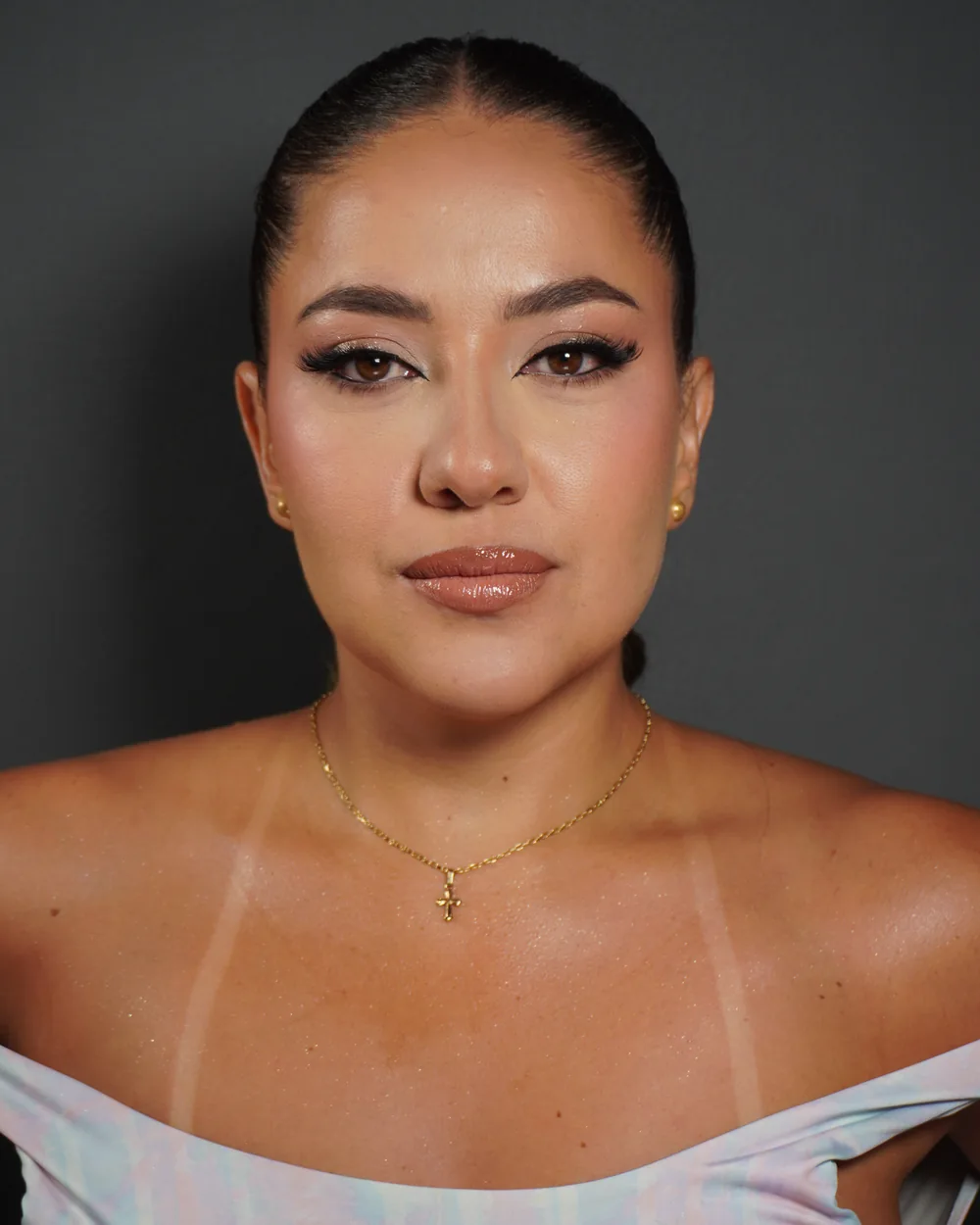 Resultado de maquillaje realizado por una alumna