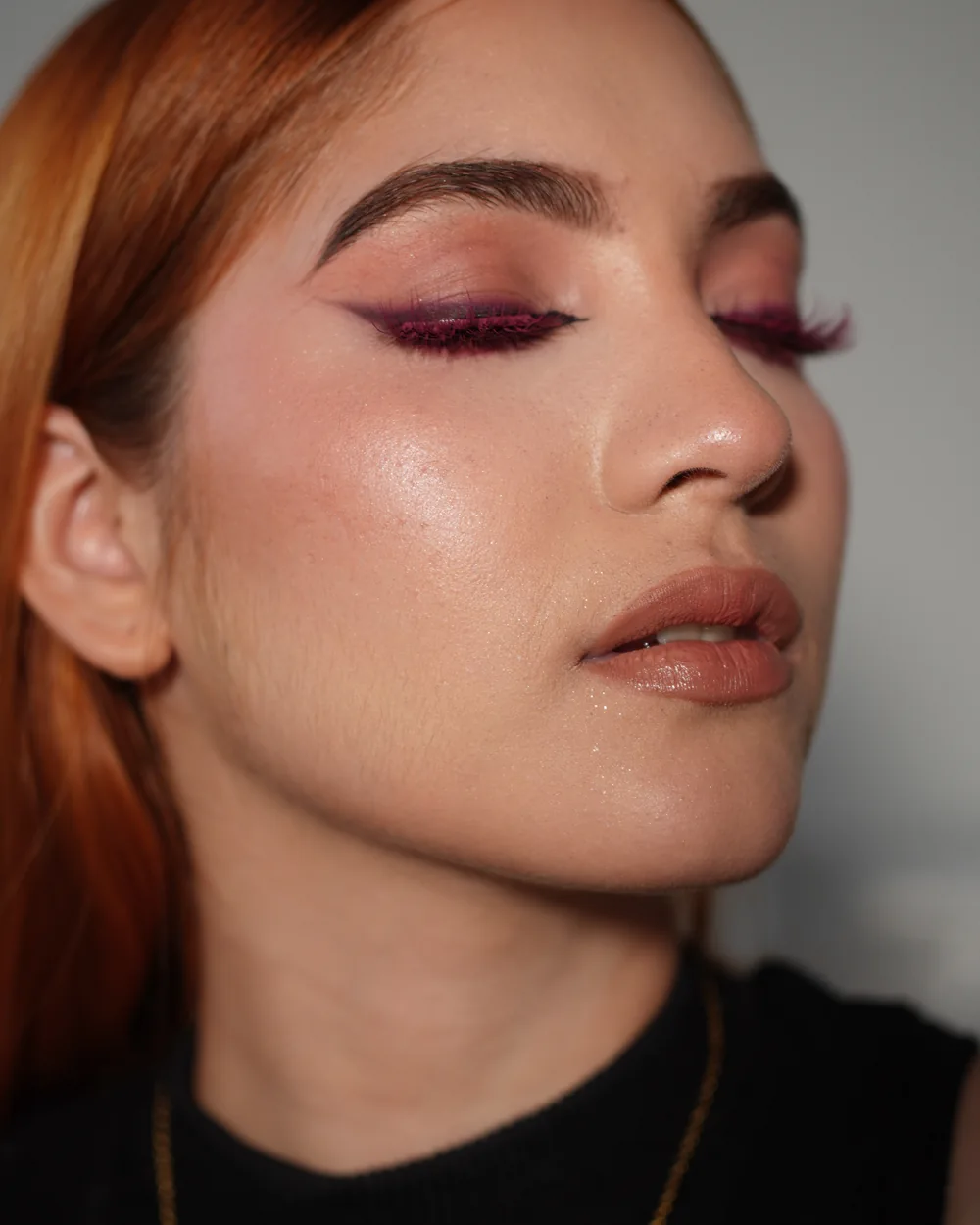 Resultado de maquillaje realizado por una alumna
